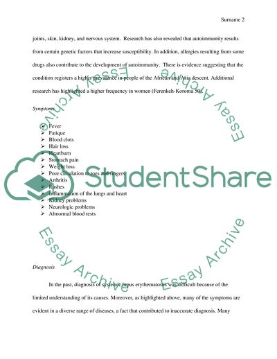 Systemic Lupus Erythematosus
