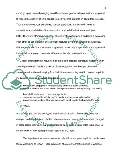 Gender Stereotypes in Magazines