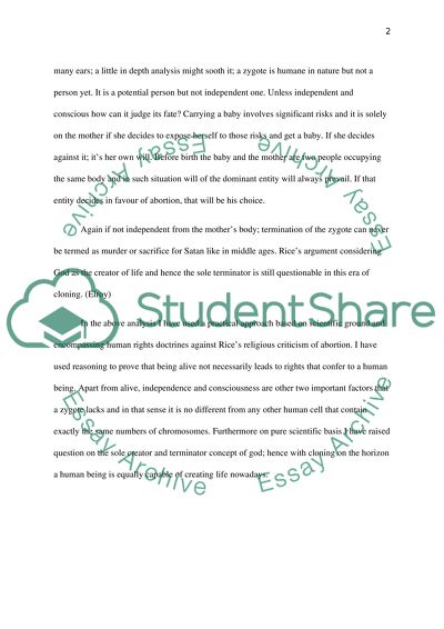 Rebuttal of an Evaluation