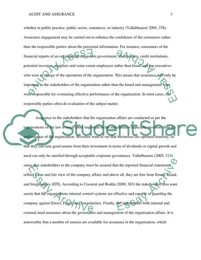 Financial Reporting Council: Audit and Assurance