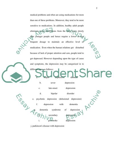 Appropriate Use of Psychopharmacology in the Elderly