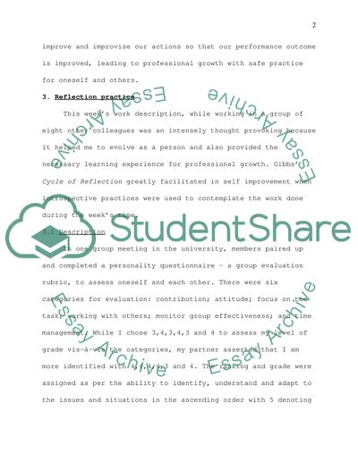 Reflection on learning