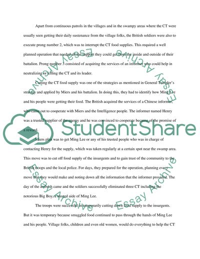 The Malayan Emergency as seen through the eyes of a British soldier