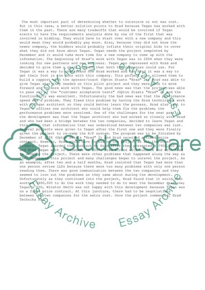 Determining Whether to Outsource or Not