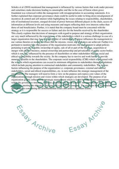 Vital Factors in the Companys Strategic Management