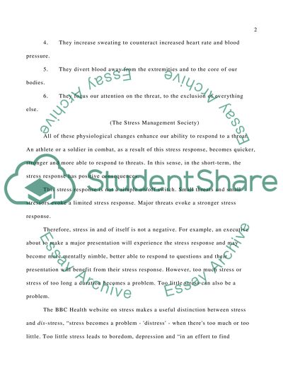 Stress: Causes and Consequences