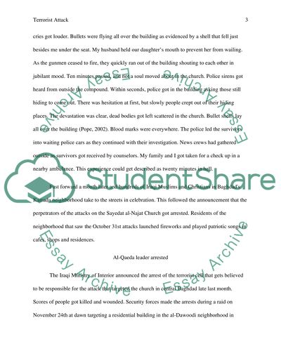 Iraqi arrest perpetrators of saydet al najat church