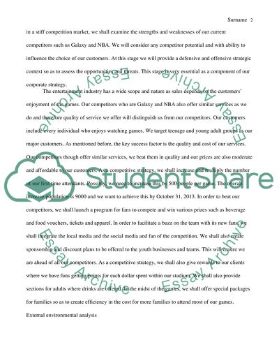 Sports Marketing Plan