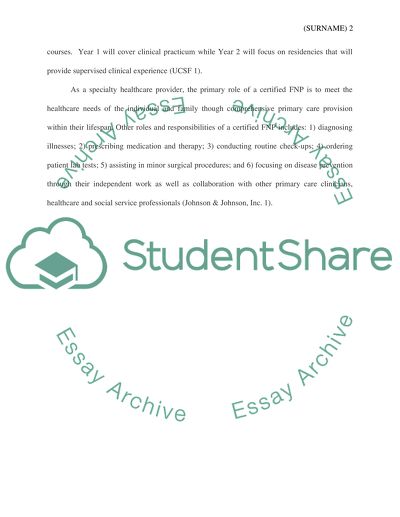 Family nurse practicioner