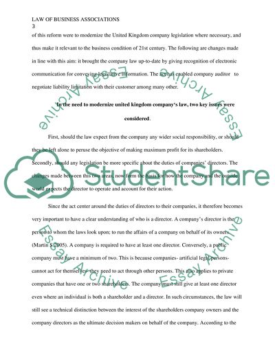 Law of Business Associations