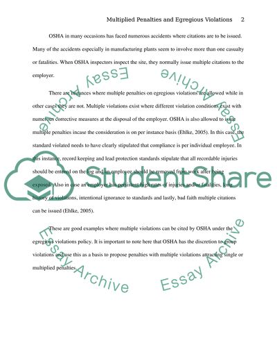 OSHA Legal Aspects of Safety and Health