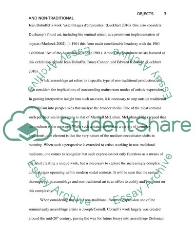 Objects and Non-Traditional Media in Art