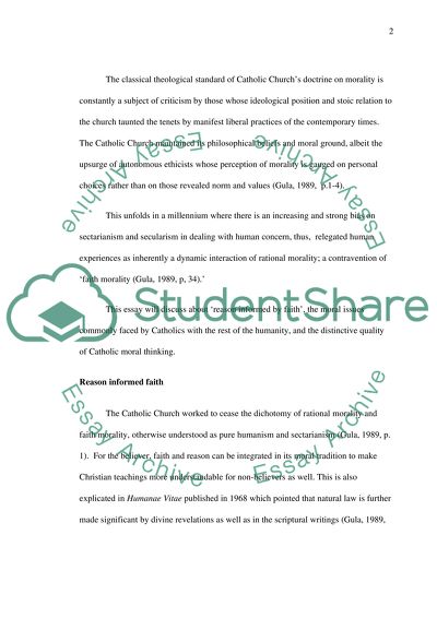 Reason Informed by Faith