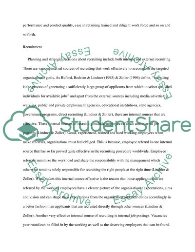 Analyzing Aspects of the Employment Proces