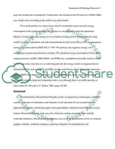 Simulation Of Routing Protocols