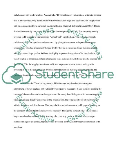 Investments in Information Technology