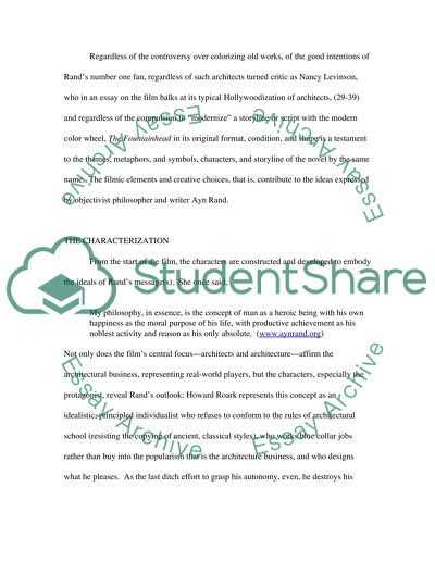 Form and Function in The Fountainhead