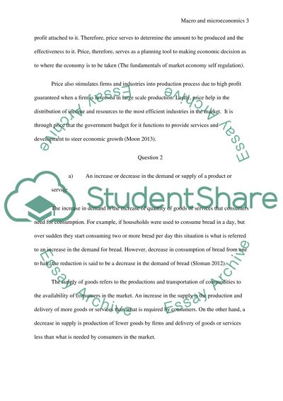 Macro and Microeconomics