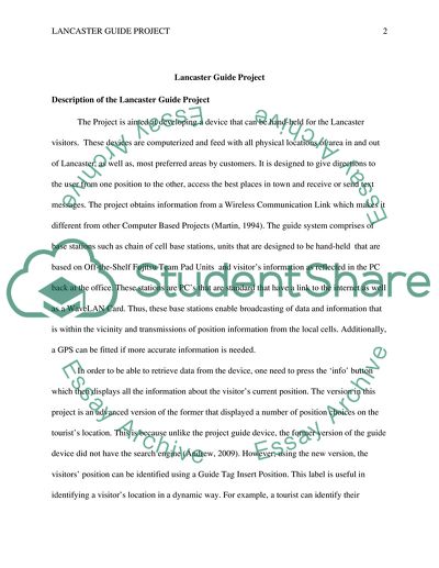 Tourist guide system