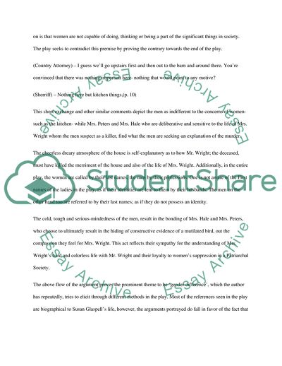 The Thematic Explanation of the Play