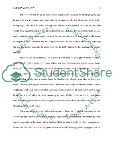 Individual Employment Law under Family and Friendly Right