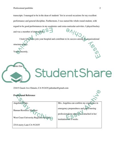 Nursing Graduate Portfolio