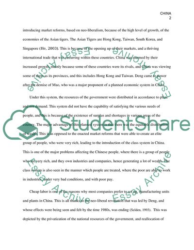 China And The Keynesian Theory