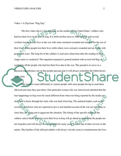 Video Clips Analysis: A Clip from Flag Day and a Clip from Farmingville