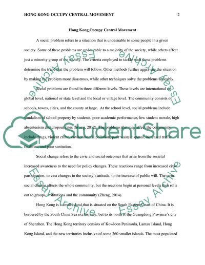 Social Changes in Hong Kong