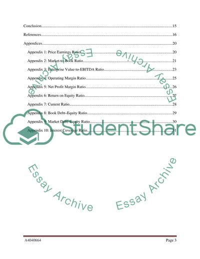 Financial analysis of BMW and Kraft Foods