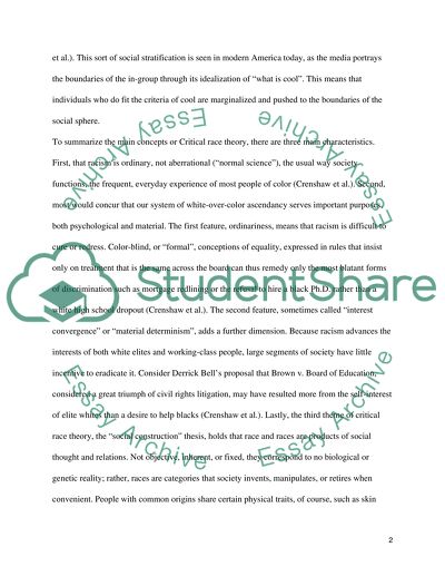 Critical Theory Today - Critical Analysis Paper