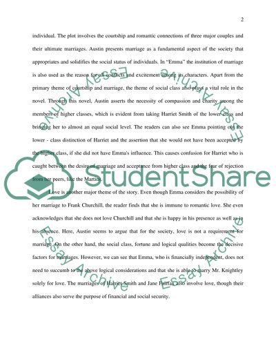 An Analysis of Jane Austins Emma