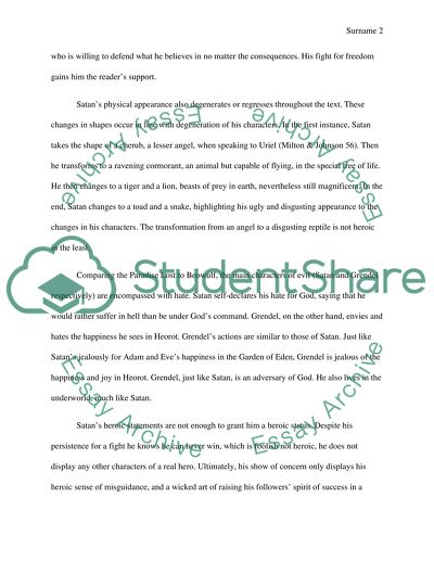 Paradise Lost and Beowulf