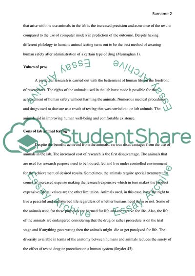 Pros and Cons of Lab Animal Rights