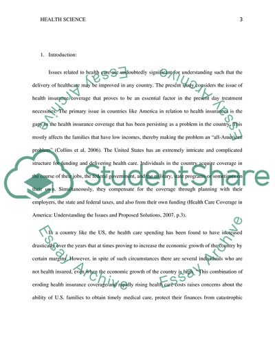 Issues Related to Health Care