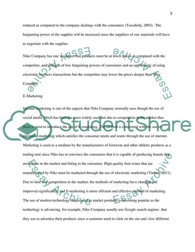 E-Business of Nike Company