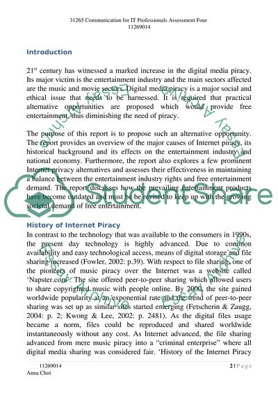 The Issue of Media Piracy