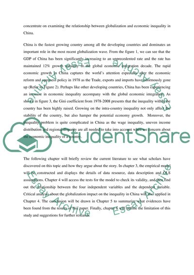 The affect of globalization on China