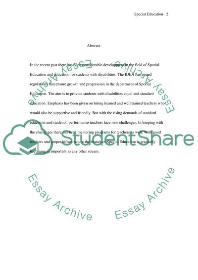 Special Education Attitude, Legislation and Litigation