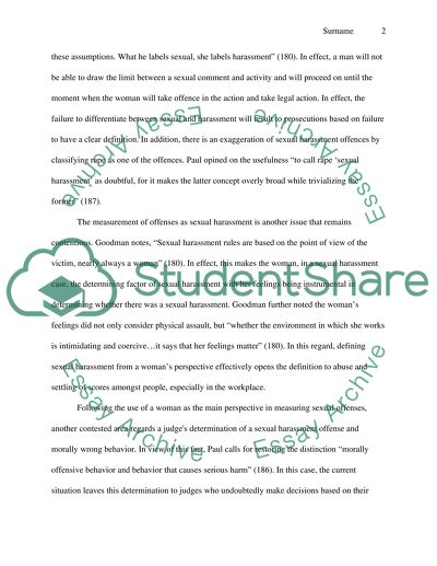 Sexual Harassment: Is There Any Doubt About What It Is