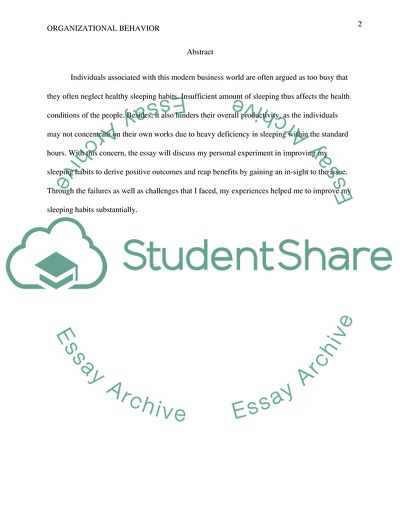 My Personal Experiment on Improving Sleeping Habits