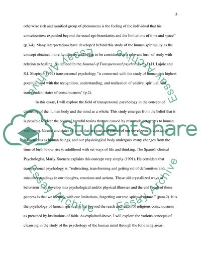 Transpersonal Psychology: Cleansing and Purification