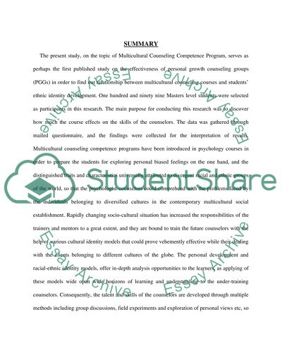 Group Counseling/Psycology