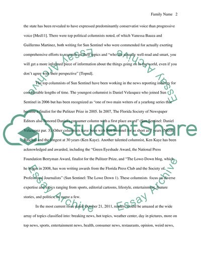 Source Analysis Propsal: Sun Sentiel