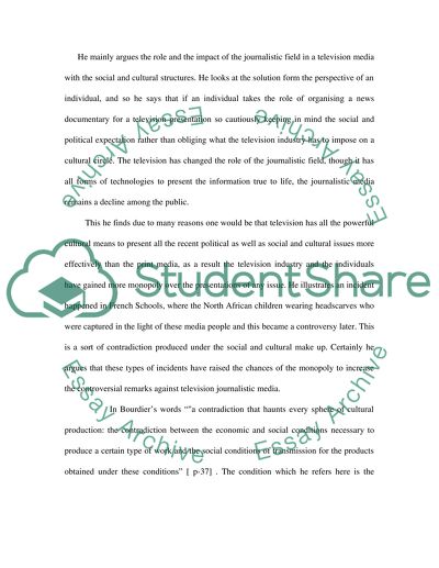 On Television by Bourdieu