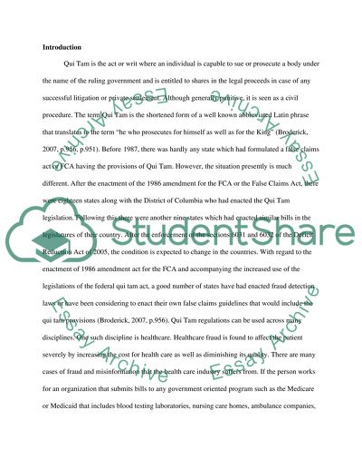 Qui Tam: Suing Physicians Who Make False Claims