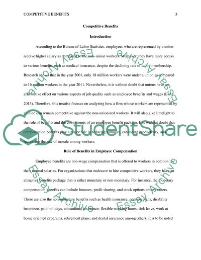 Competitive Benefits