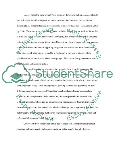 Ethical News Coverage of Victims of Tragedy