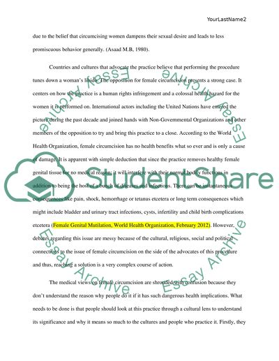 How have transnational NGOs and social movements impacted countries that practice female circumcision