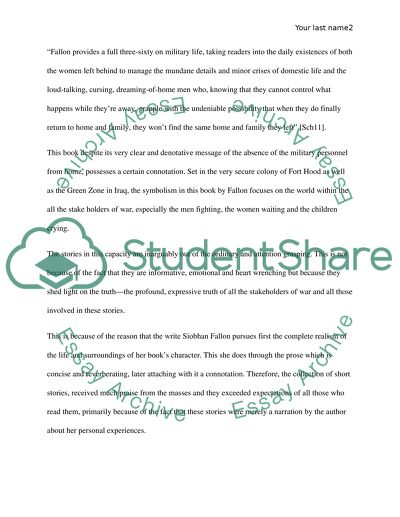 Review of You Know When the Men Are Gone by Siobhan Fallon